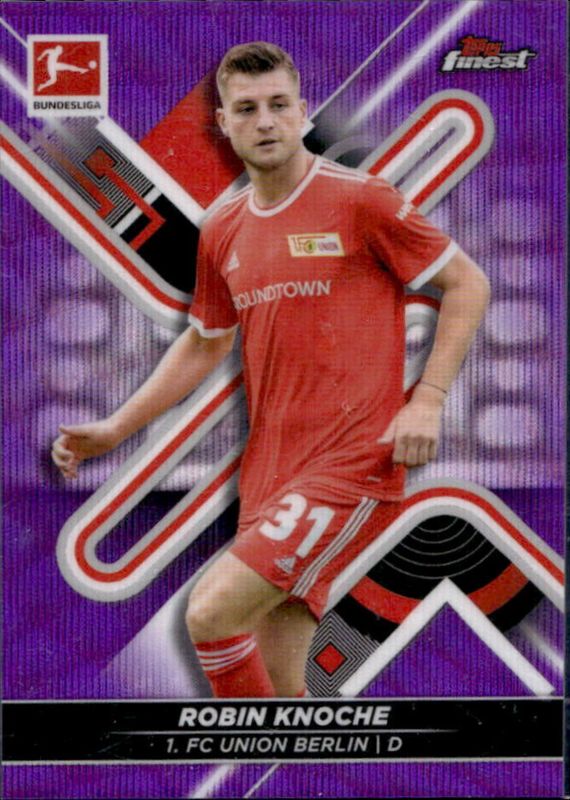 2021 Topps Finest Bundesliga #20 Purple Wave Refractor /250