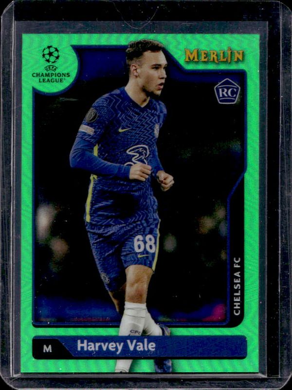 2021 Topps Merlin Chrome UEFA Champions League #58 Green Refractor /99