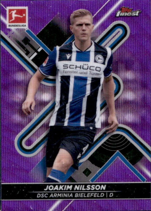 2021 Topps Finest Bundesliga #27 Purple Wave Refractor /250