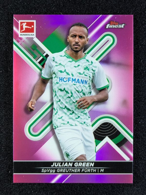 2021 Topps Finest Bundesliga #69 Pink Wave Refractor /300