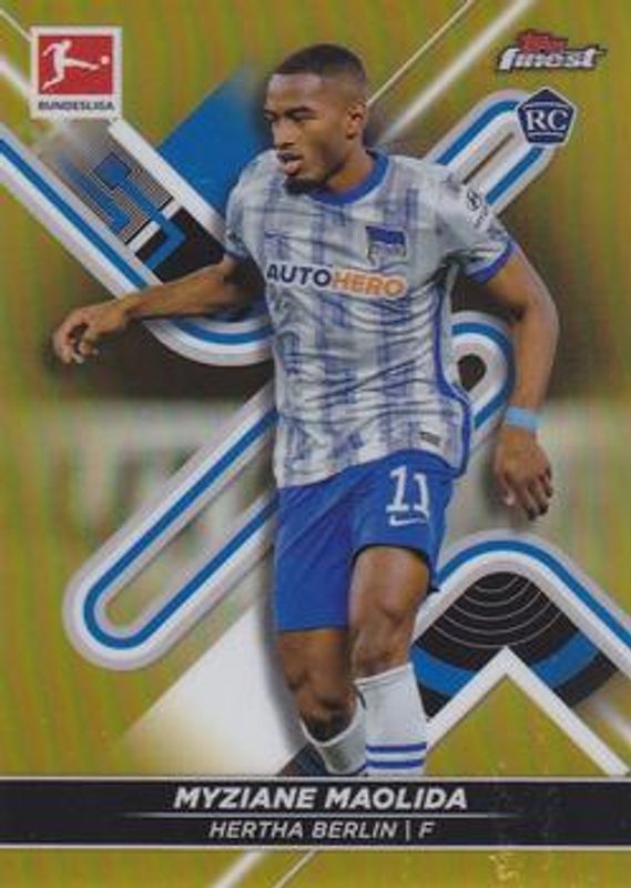 2021 Topps Finest Bundesliga #14 Gold Refractor /50