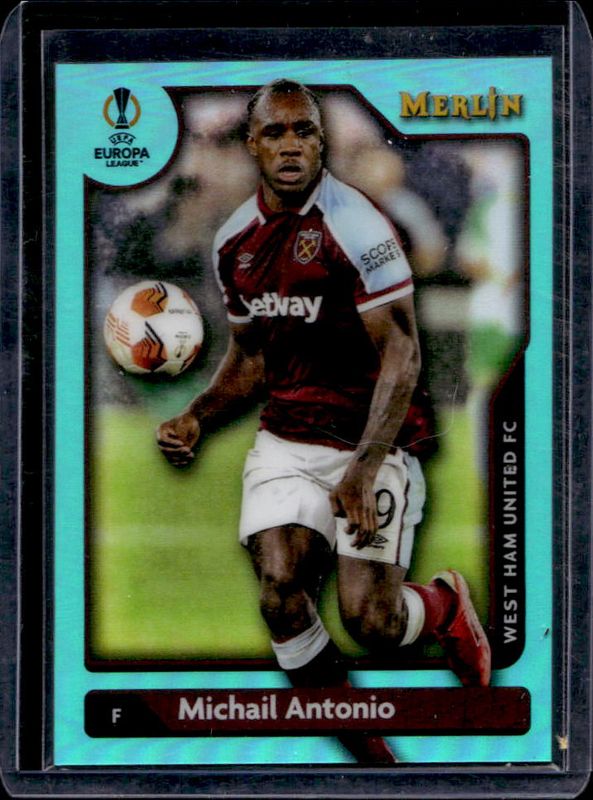 2021 Topps Merlin Chrome UEFA Champions League #87 Aqua Refractor /199