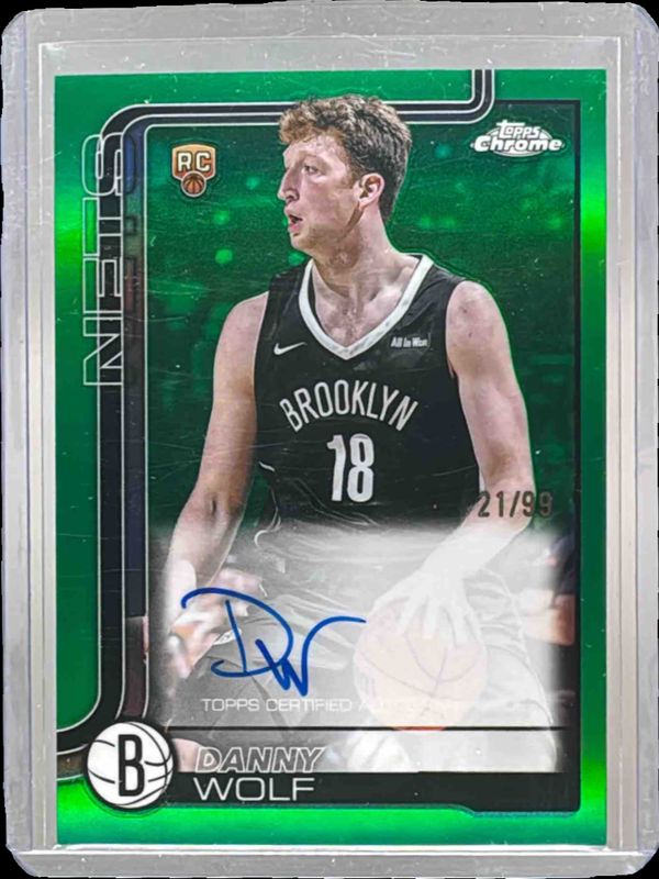 2025 Topps Chrome #TCAR-DW Chrome Rookie Autographs - Green Refractor /99