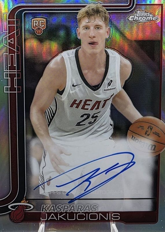 2025 Topps Chrome #TCAR-KAJ Chrome Rookie Autographs - Refractor