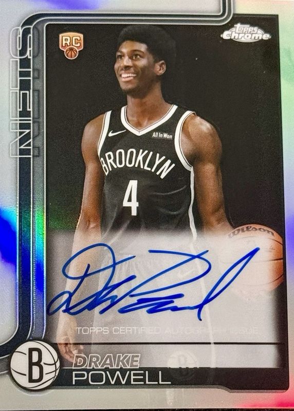 2025 Topps Chrome #TCAR-DP Chrome Rookie Autographs - Refractor