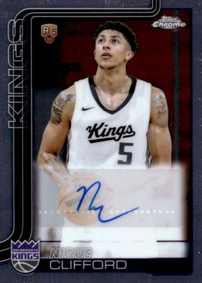 2025 Topps Chrome #TCAR-NC Chrome Rookie Autographs