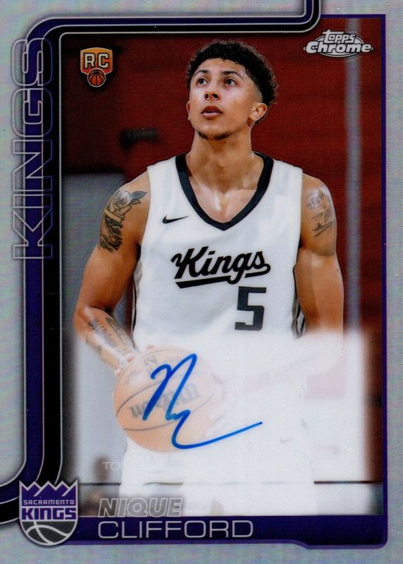 2025 Topps Chrome #TCAR-NC Chrome Rookie Autographs - Refractor