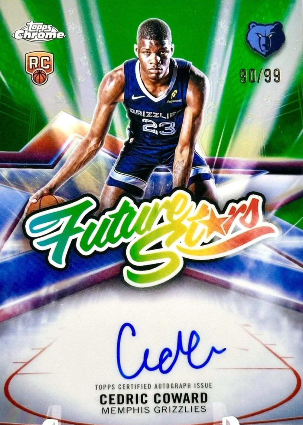 Cedric Coward 2025 Topps Chrome #FS-CC Future Stars Autographs