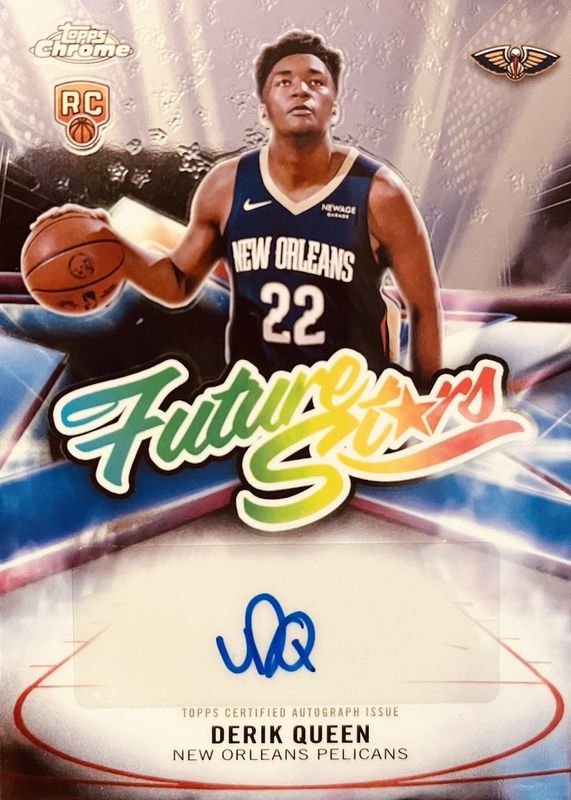 Derik Queen 2025 Topps Chrome #FS-DQ Future Stars Autographs