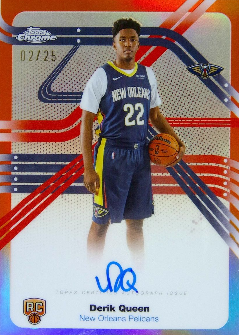 Derik Queen 2025 Topps Chrome #NS-DQ Next Stop Signatures - Orange