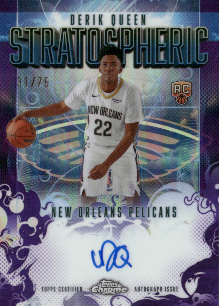 Derik Queen 2025 Topps Chrome #SMR-DQ Stratospheric Signatures