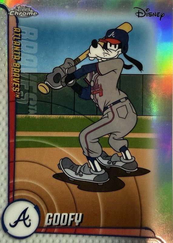 Goofy (Braves) 2025 Topps Chrome Update #MLBA-21 Mickey & Friends