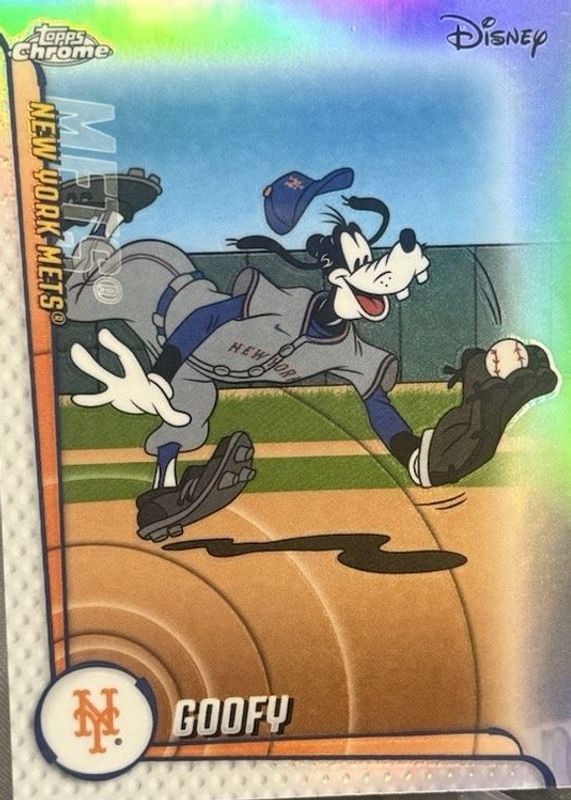 Goofy (Mets) 2025 Topps Chrome Update #MLBA-22 Mickey & Friends