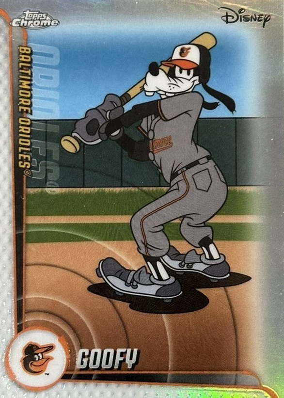Goofy (Orioles) 2025 Topps Chrome Update #MLBA-29 Mickey & Friends