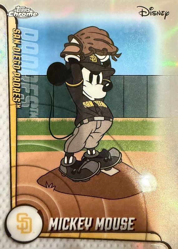 その他 2025TOPPS CHROME UPDATE SSP Mickey Mouse Mickey Mouse (Padres) 2025 Topps Chrome Update #MLBA-2 Mickey