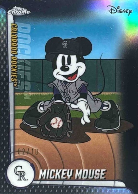2025 Topps Chrome Update #MLBA-5 Mickey & Friends - Black Refractor /10
