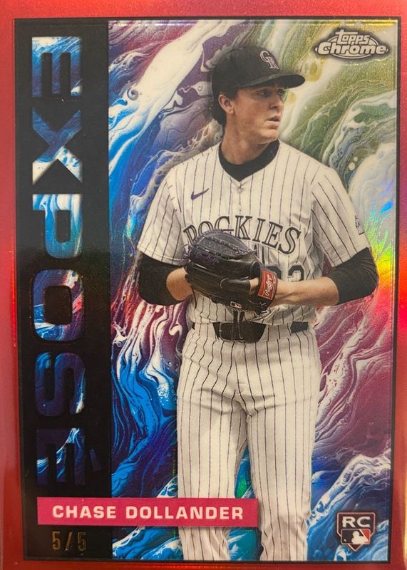 2025 Topps Chrome Update #TCE-40 Topps Chrome Expose - Red Refractor /5