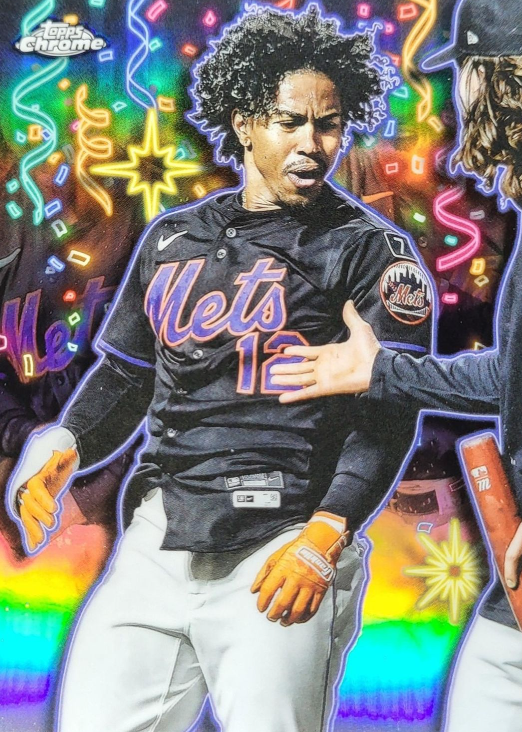 Francisco Lindor 2025 Topps Chrome Update #CT-13 Celebracion /(SSP