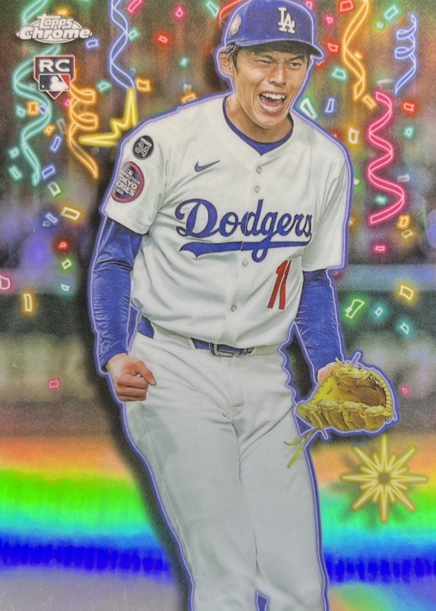 Roki Sasaki 2025 Topps Chrome Update #CT-20 Celebracion /(SSP