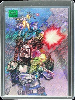 2025 Topps Chrome Star Wars Galaxy #39 Green Shimmer Refractor /199
