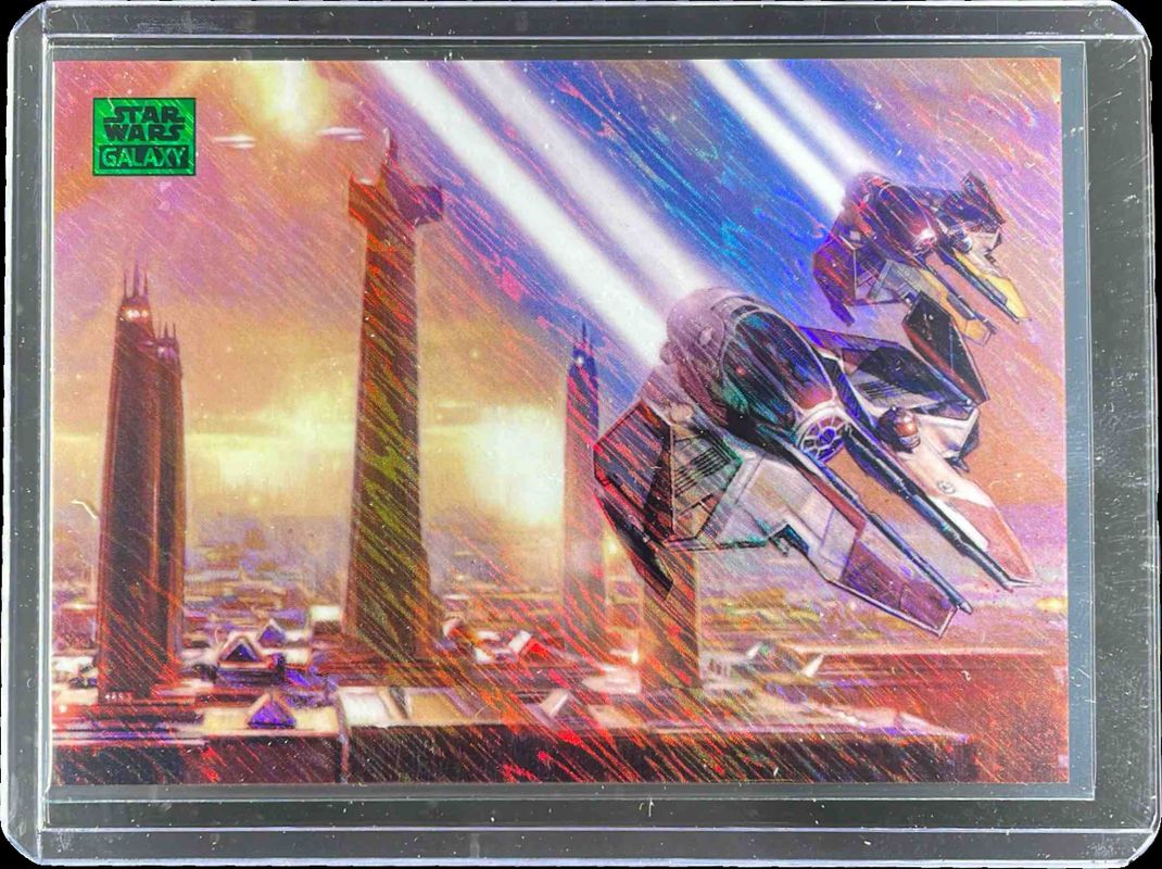 2025 Topps Chrome Star Wars Galaxy #5 Green Shimmer Refractor /199