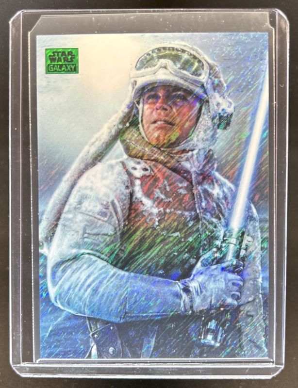 2025 Topps Chrome Star Wars Galaxy #77 Green Shimmer Refractor /199