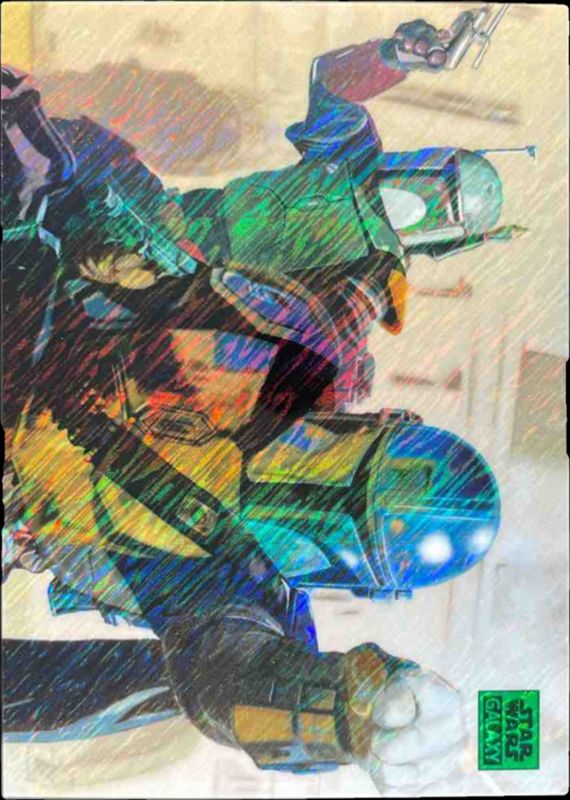 2025 Topps Chrome Star Wars Galaxy #62 Green Shimmer Refractor /199