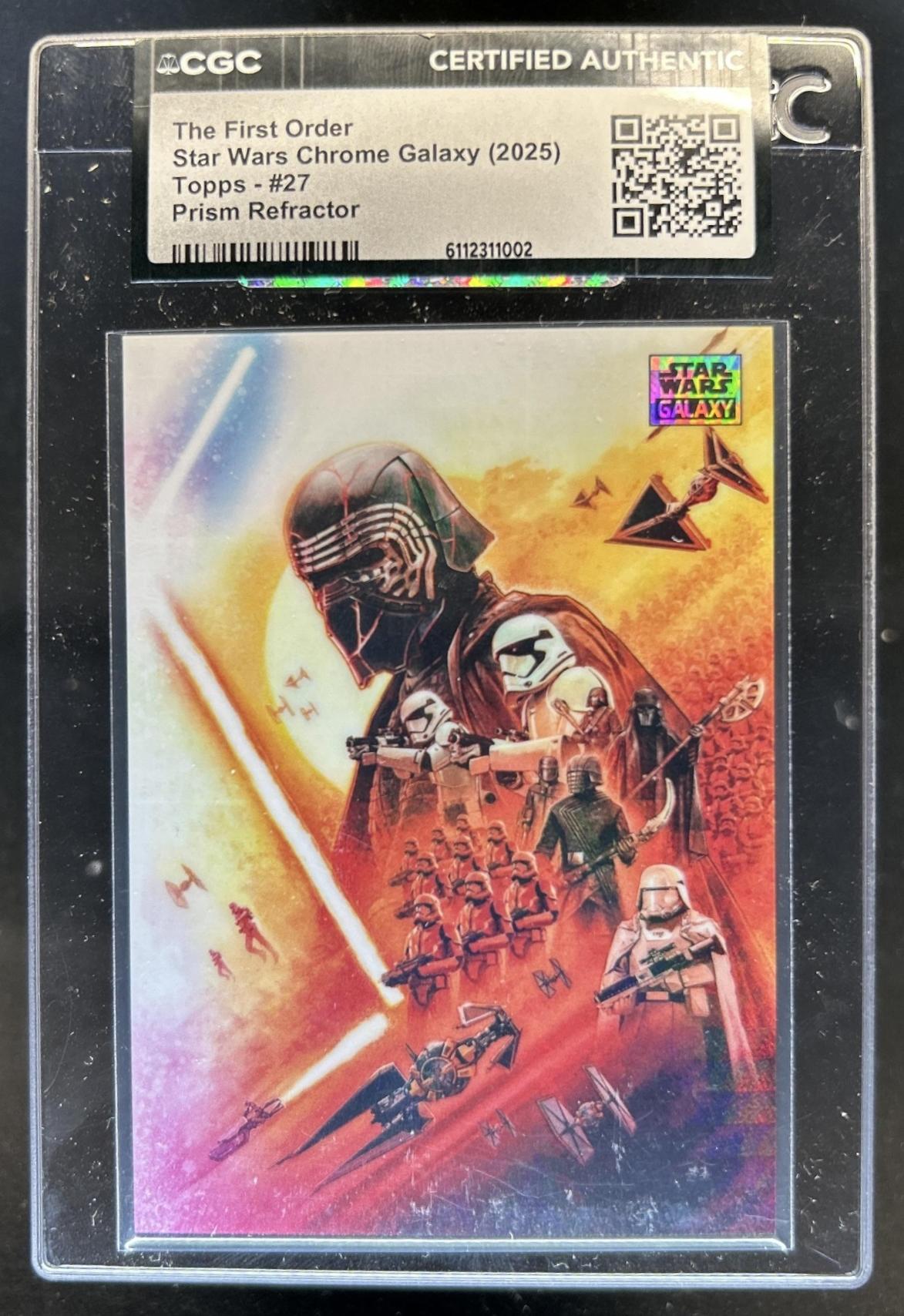 The First Order 2025 Topps Chrome Star Wars Galaxy #27 Prism