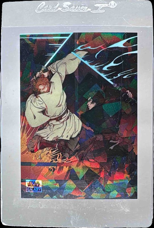 2025 Topps Chrome Star Wars Galaxy #DOM-6 Duel on Mustafar - Atomic Refractor /150