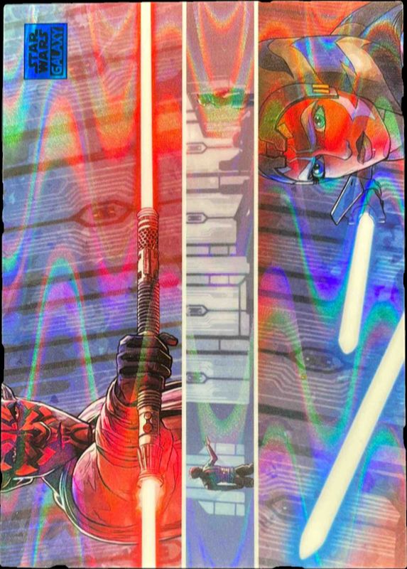 2025 Topps Chrome Star Wars Galaxy #91 Blue Ray Wave Refractor /175