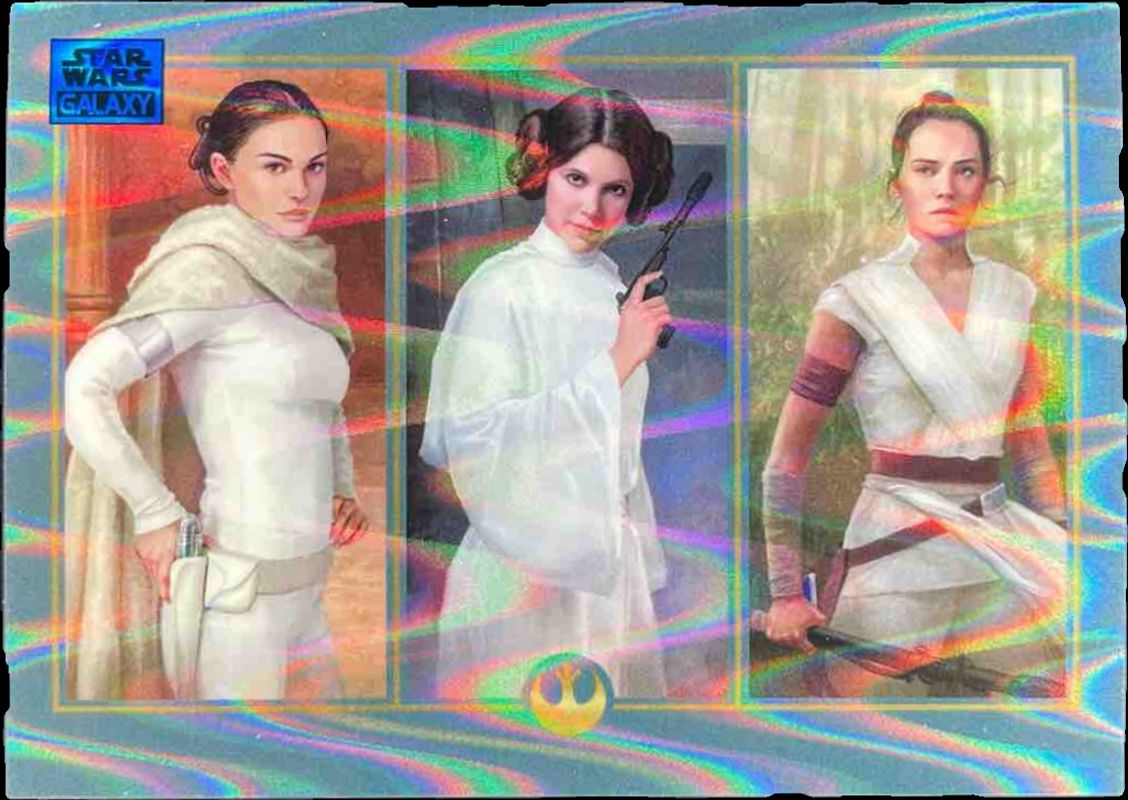 2025 Topps Chrome Star Wars Galaxy #100 Blue Ray Wave Refractor /175