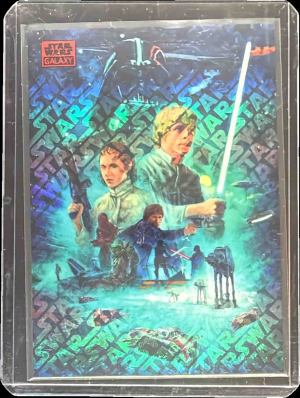 2025 Topps Chrome Star Wars Galaxy #55 Star Wars Red LogoFractor /5