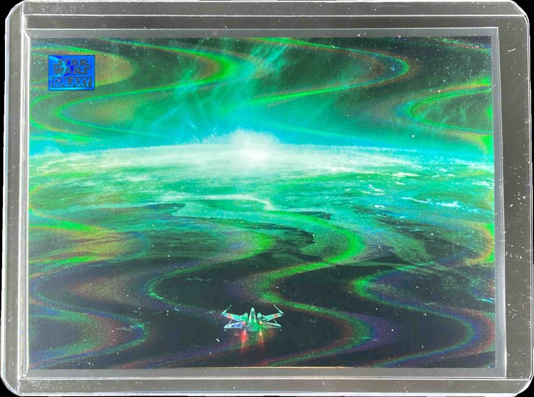 2025 Topps Chrome Star Wars Galaxy #76 Blue Ray Wave Refractor /175