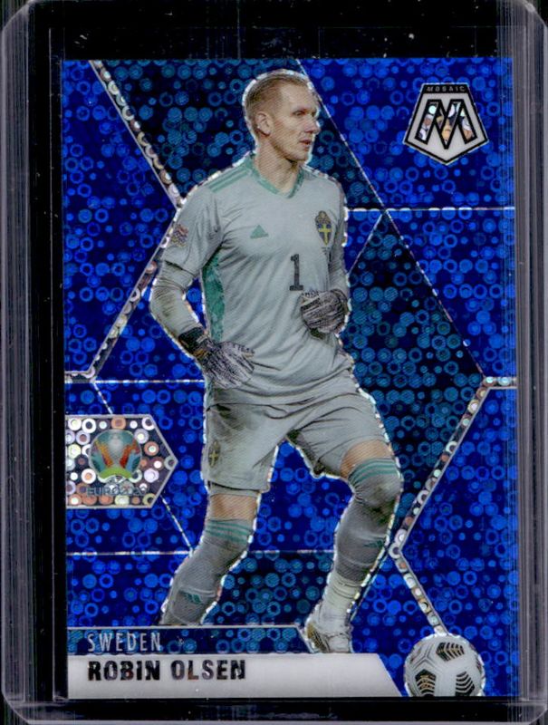 2021 Mosaic Euro #171 Circles Blue /99