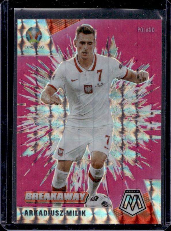 2021 Mosaic Euro #14 Breakaway - Pink Fluorescent /10