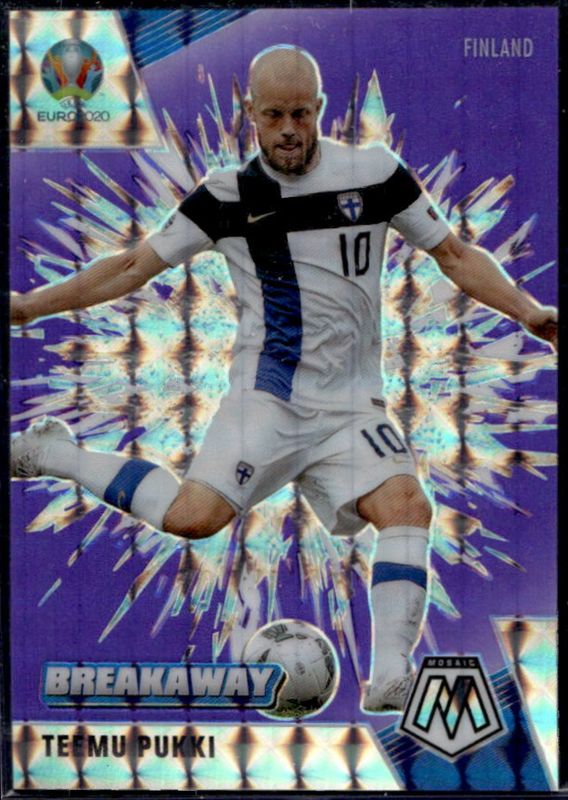 2021 Mosaic Euro #7 Breakaway - Purple Fluorescent /70