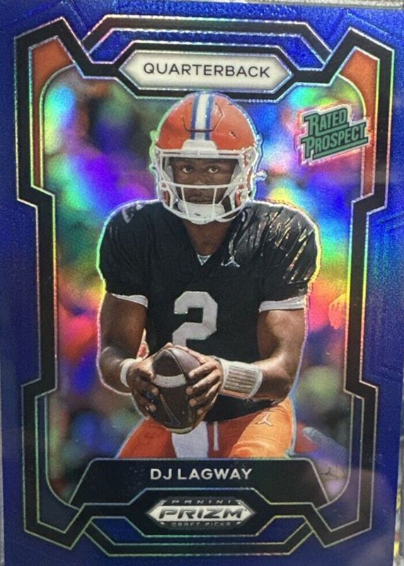 DJ Lagway 2024 Prizm Draft Picks #182 Blue /199 PSA 10