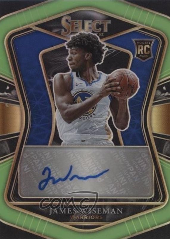 2020 Select #RS-WIS Rookie Signatures - Neon Green /99