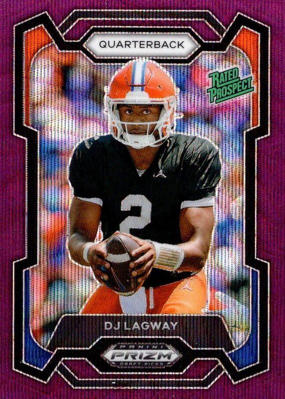 DJ Lagway 2024 Prizm Draft Picks #182 Purple Wave PSA 10