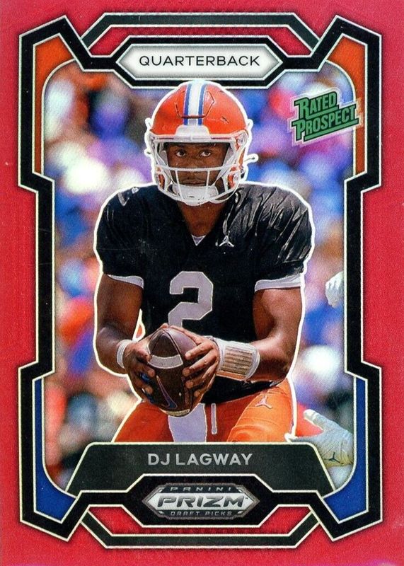 DJ Lagway 2024 Prizm Draft Picks #182 Red /299 PSA 10