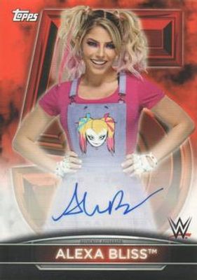 2021 Topps WWE Women's Division #5A-AB 5th Anniversary Championship Autographs Orange /75