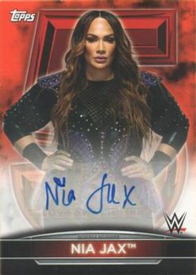 2021 Topps WWE Women's Division #5A-NJ 5th Anniversary Championship Autographs Orange /75