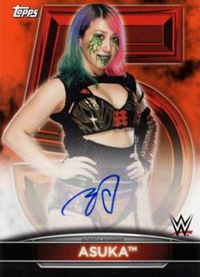 2021 Topps WWE Women's Division #5A-AS 5th Anniversary Championship Autographs Orange /75