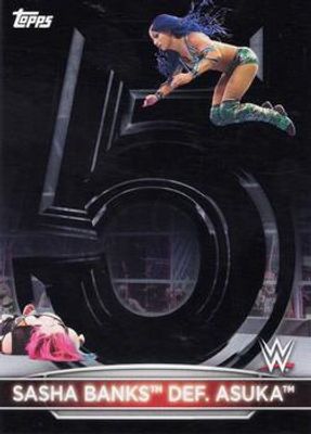 2021 Topps WWE Women's Division #RC-10 5th Anniversary Women's Championship Tribute Raw Black /5