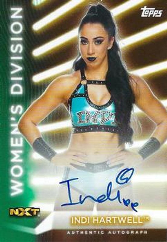 2021 Topps WWE Women's Division #A-IH Autographs Green /50