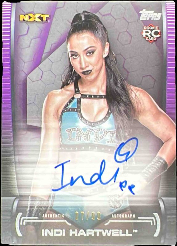 2021 Topps WWE Women's Division #A-IH Autographs Purple /99