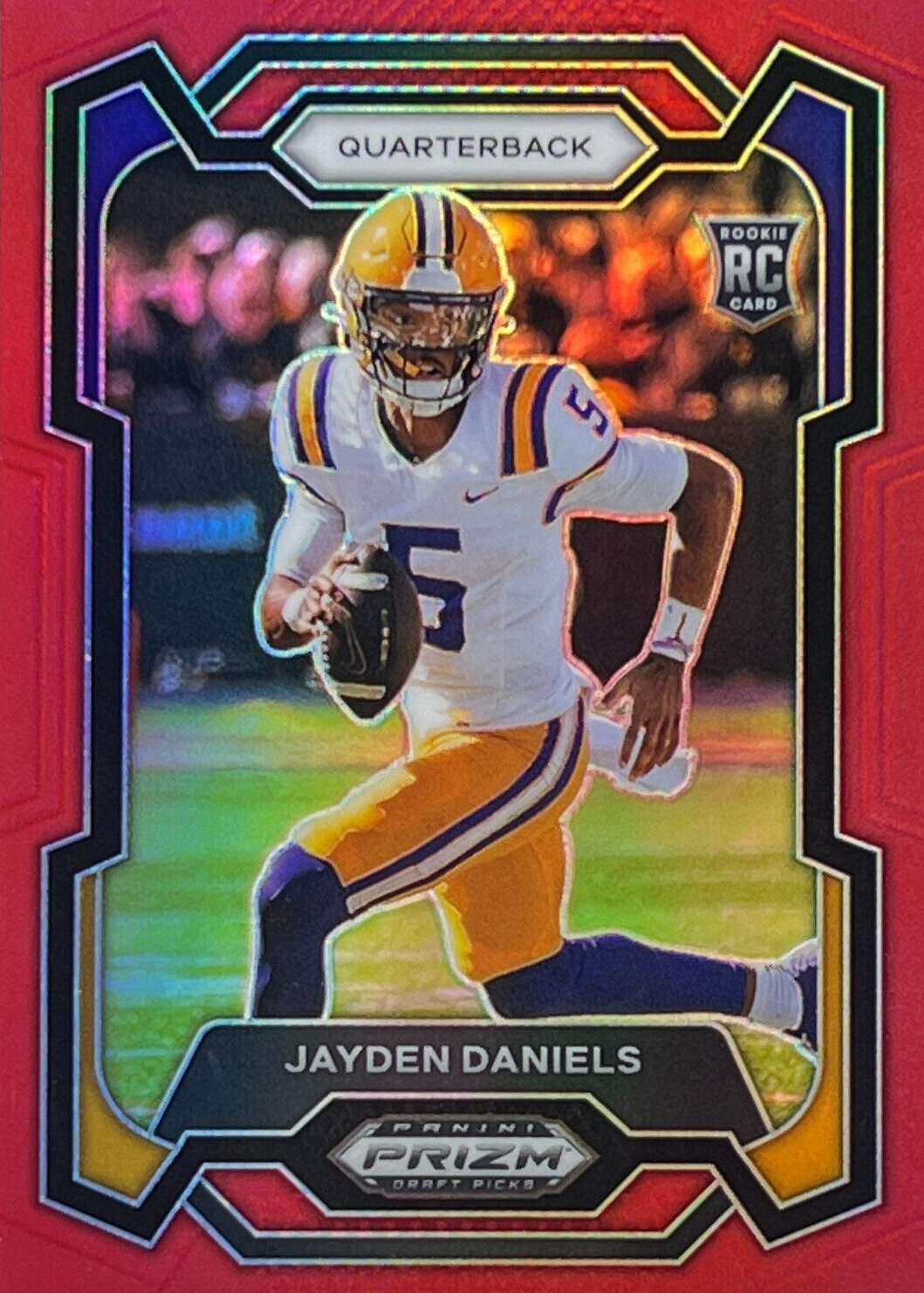 Jayden Daniels 2024 Prizm Draft Picks #108 Red /299 Price
