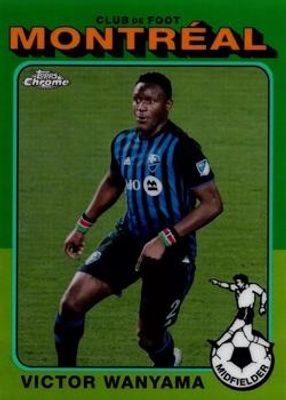 2021 Topps Chrome MLS #TF75-17 1975 Topps Footballers - Aqua Refractor /99