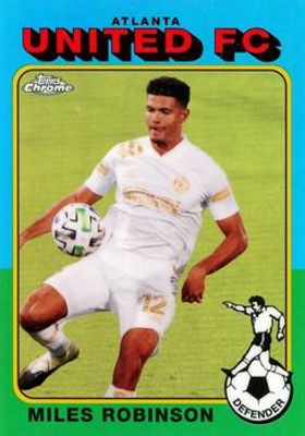 2021 Topps Chrome MLS #TF75-7 1975 Topps Footballers