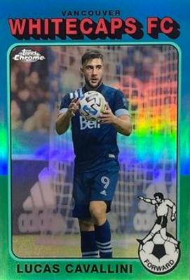 2021 Topps Chrome MLS #TF75-20 1975 Topps Footballers - Aqua Refractor /99